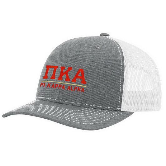 Pi Kappa Alpha - Richardson Snapback Garnet Old School Hat (3D Embroidered)