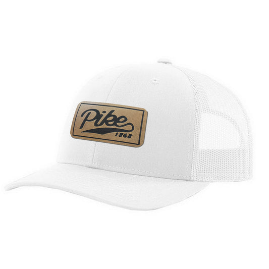 Pi Kappa Alpha 1868 - Leather Patch Richardson 112 Snapback Hat (Laser Engraved)