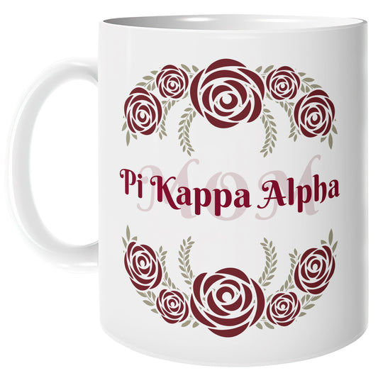 Pi Kappa Alpha Floral Mug