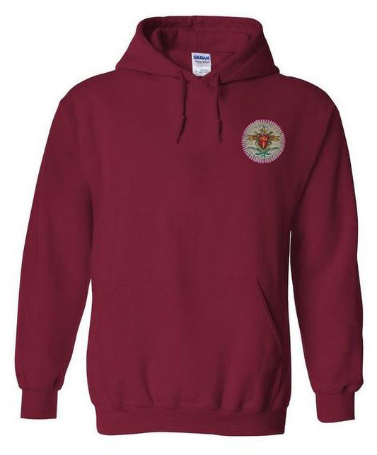 Pi Kappa Alpha Hoodie - Garnet - Crest Shield